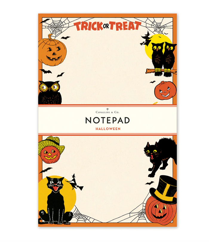 Cavallini Halloween Notepad