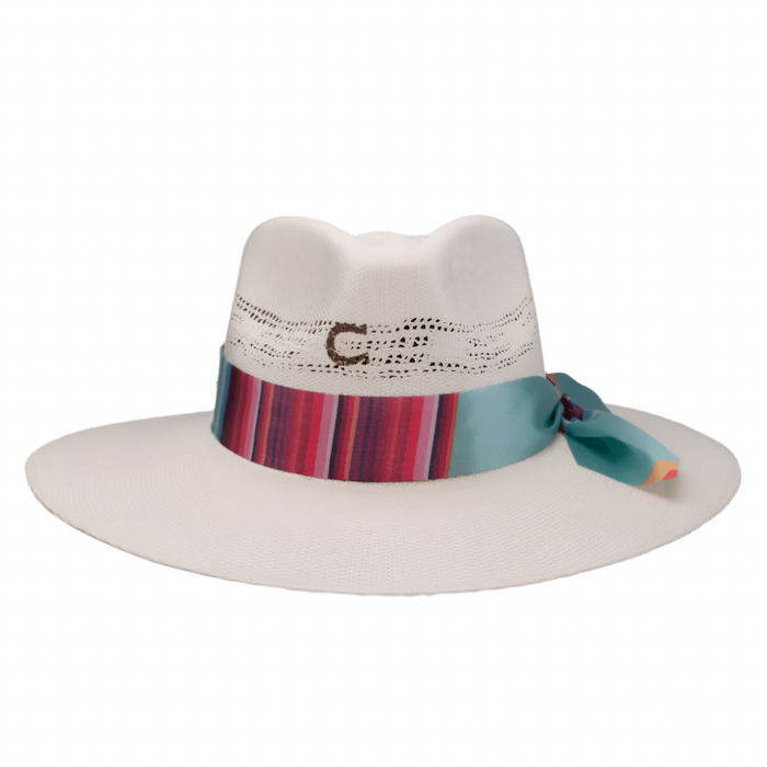 Charlie 1 Horse Natural Summer Serape Straw Cowgirl Hat CSSMSR-343681