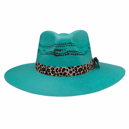 Charlie 1 Horse Turquoise Right Meow Straw Cowgirl Hat CSRTMW-3436