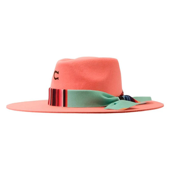 Charlie One Horse Indian Lodge Coral Western Fashion Cowgirl Hat CWINDL-0036CL0