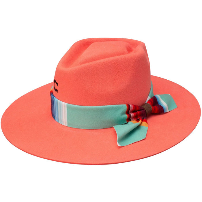 Charlie One Horse Indian Lodge Coral Western Fashion Cowgirl Hat CWINDL-0036CL0