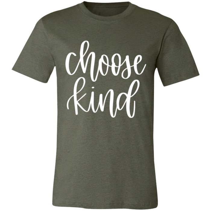 Choose Kind graphic t-shirt in Heather Military Green