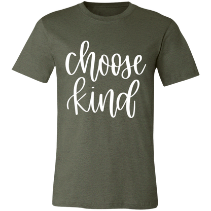 Choose Kind graphic t-shirt in Heather Military Green