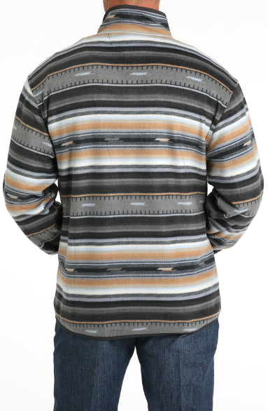 Cinch Men’s Black Western Stripe Fleece Pullover MWK1514024
