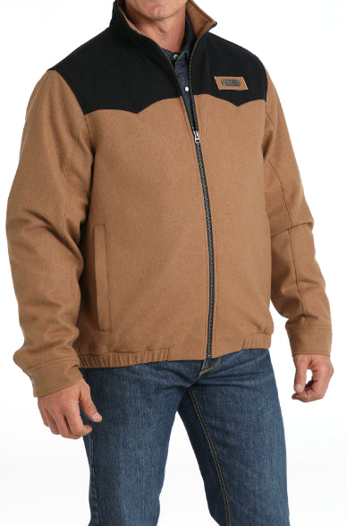 Cinch Men's Brown & Black Concealed Carry Wooly Jacket MWJ1590003