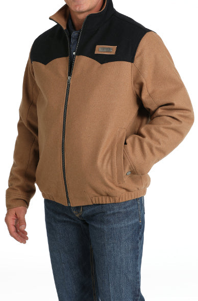 Cinch Men's Brown & Black Concealed Carry Wooly Jacket MWJ1590003