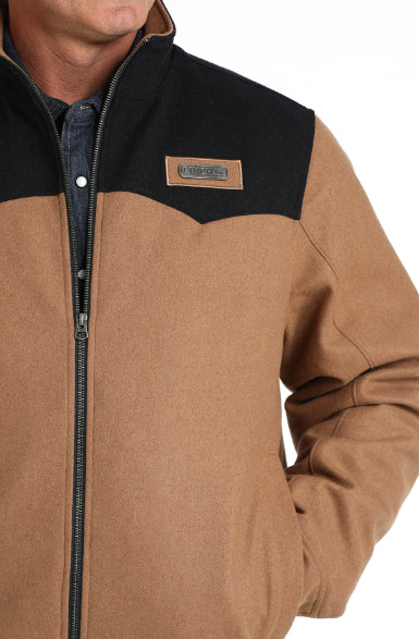 Cinch Men's Brown & Black Concealed Carry Wooly Jacket MWJ1590003