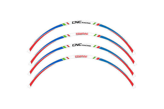 CNC 17 Inch Wheel Stripes Kit Pramac Racing Limited Edition Blue/Red WK002PR