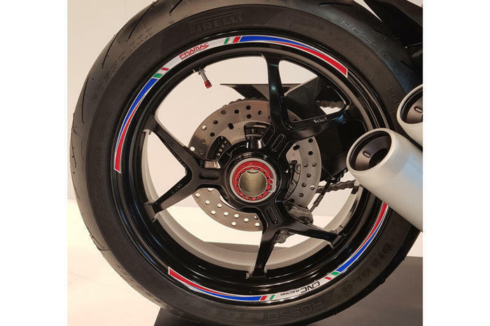 CNC 17 Inch Wheel Stripes Kit Pramac Racing Limited Edition Blue/Red WK002PR