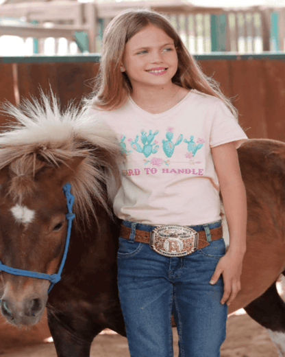 Cruel Toddler/Girl's Pink Cactus 'Hard to Handle' Tee CTK8520005 CTK6851033