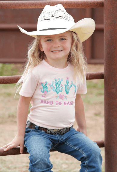 Cruel Toddler/Girl's Pink Cactus 'Hard to Handle' Tee CTK8520005 CTK6851033