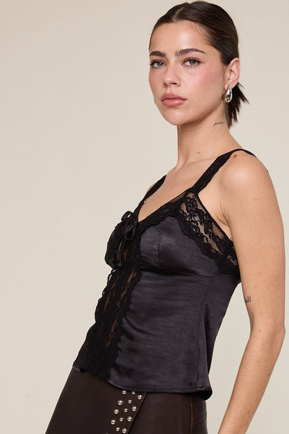 Satin Lace Cami