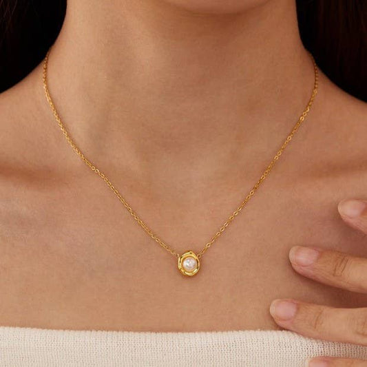 Dainty Pearl Non-Tarnish Necklace