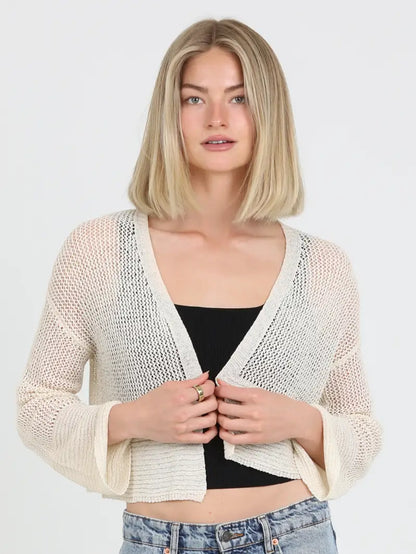 Crochet Knit Resort Cardigan