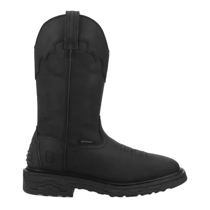 Dan Post Men's Black Leather Blayde Waterproof Steel Toe Western Work Boots DP69450-Painted Cowgirl Western Store