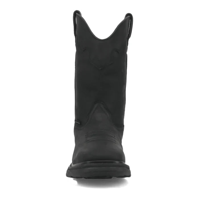 Dan Post Men's Black Leather Blayde Waterproof Steel Toe Western Work Boots DP69450-Painted Cowgirl Western Store