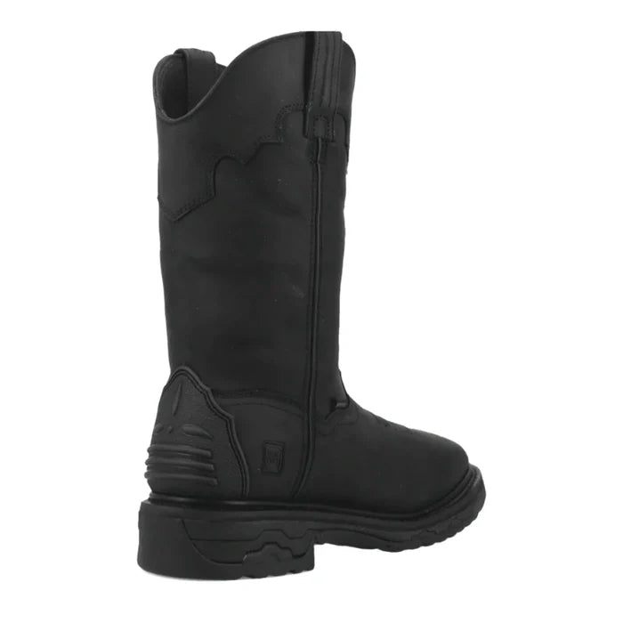 Dan Post Men's Black Leather Blayde Waterproof Steel Toe Western Work Boots DP69450-Painted Cowgirl Western Store
