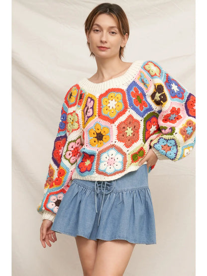 Chunky Oversized Crochet Sweater