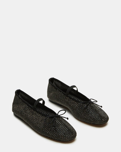 DELARA BLACK MULTI RHINESTONES
