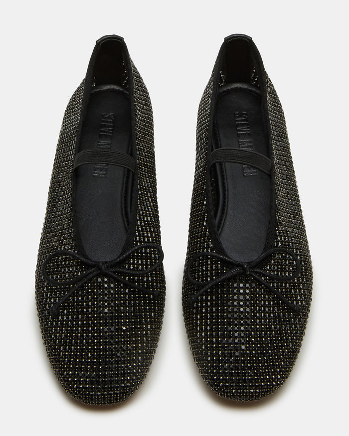 DELARA BLACK MULTI RHINESTONES