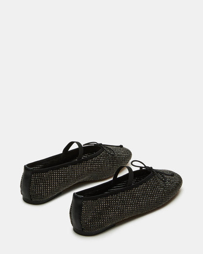 DELARA BLACK MULTI RHINESTONES