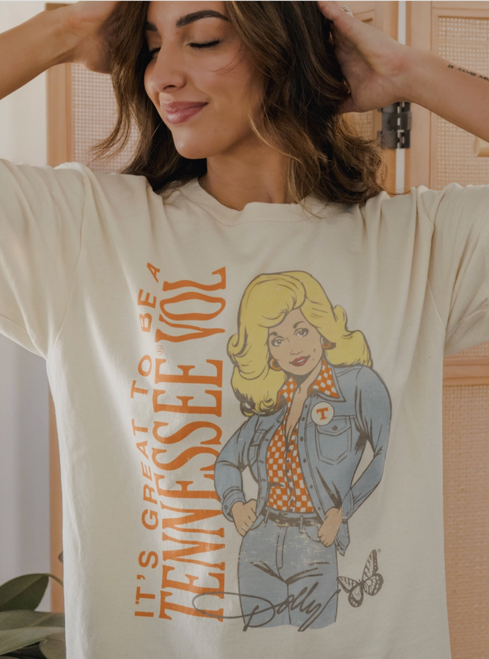 Dolly Parton x Vols Game Day Thrifted Tee
