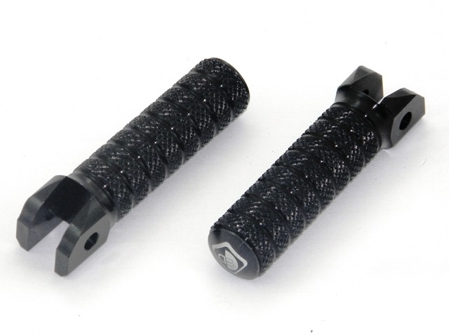 DUCABIKE for Ducati Pilot (Rider)  Foot Pegs Black PPSF01D