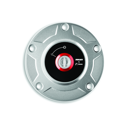 Ducati Panigale & SF V4 Billet Aluminum Tank Cap 97780051AB By Rizoma Silver