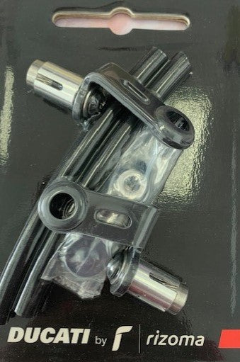 Ducati Panigale V2 Pair of Reservoir Support Adapters 97381172AA by Rizoma