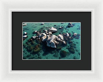 East Shore Boulders - Framed Print