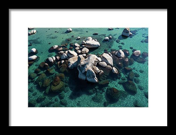 East Shore Boulders - Framed Print