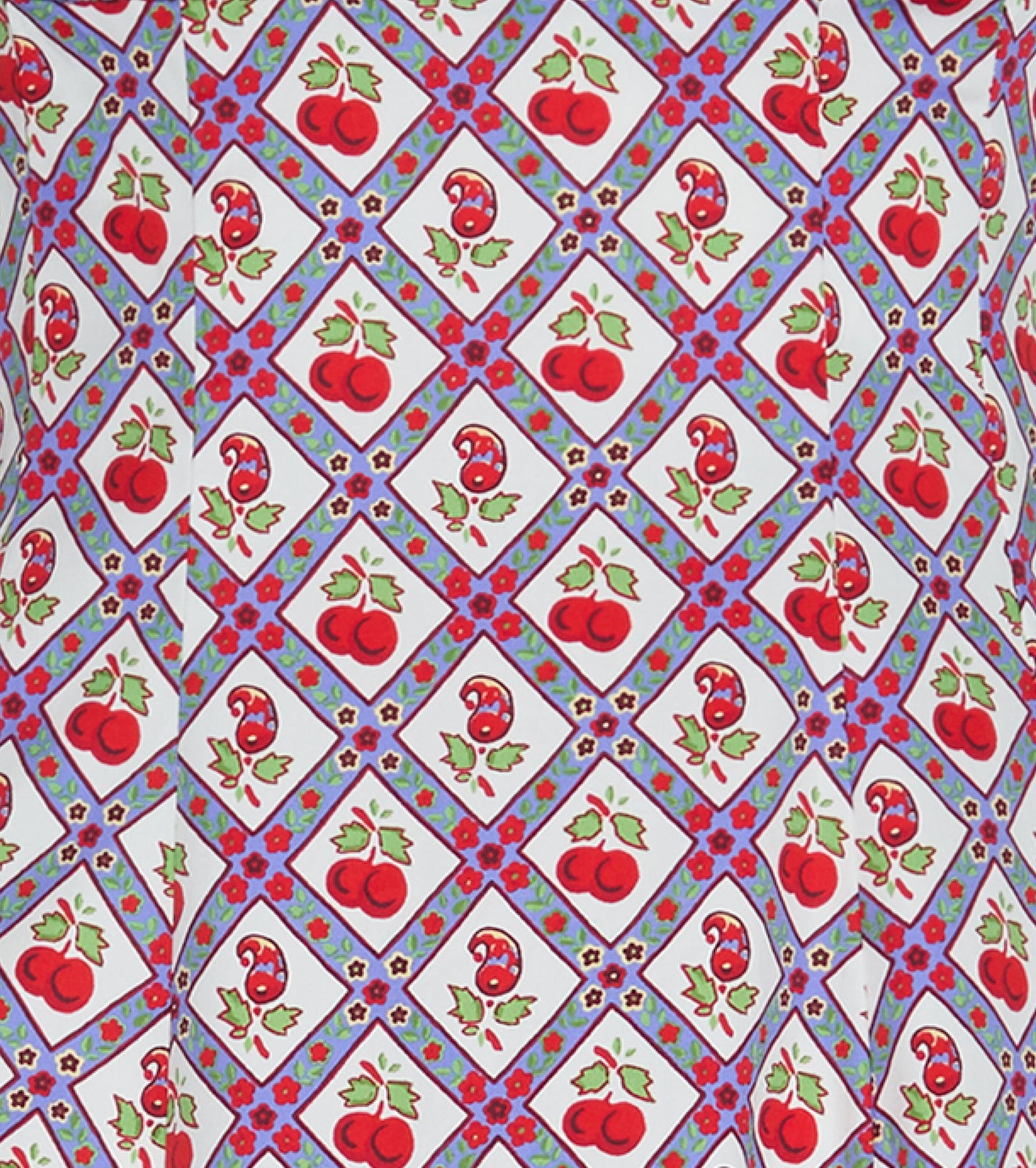 The Baby Ellie Nap Dress - Diamond Cherries Cherry Red