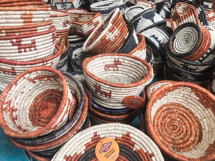 El Paso Southwest Woven Palm Basket