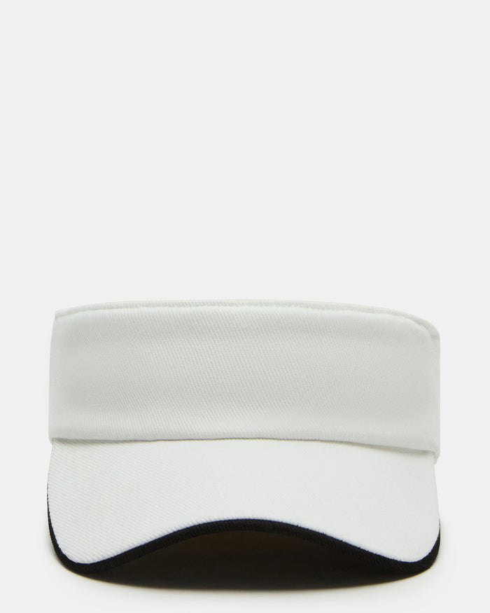 EMBROIDERED White Women's Visor Cap | Steve Madden