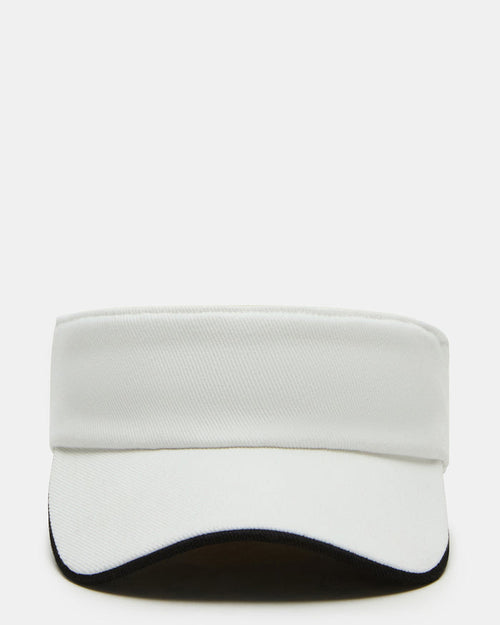 EMBROIDERED White Women's Visor Cap | Steve Madden