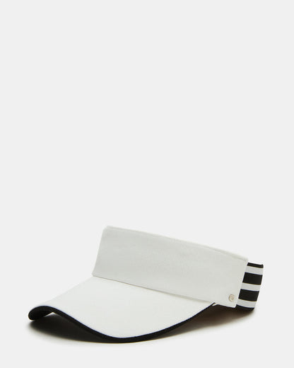 EMBROIDERED VISOR WHITE