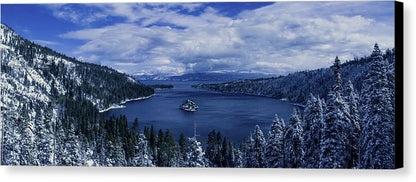 Emerald Bay First Snow - Canvas Print