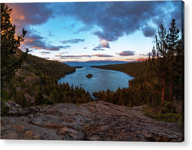 Emerald Bay Granite By Brad Scott - Acrylic Print