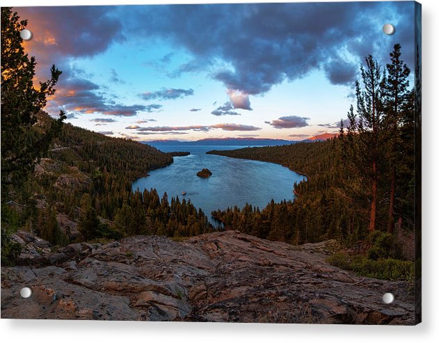 Emerald Bay Granite By Brad Scott - Acrylic Print