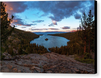 Emerald Bay Granite By Brad Scott - Canvas Print