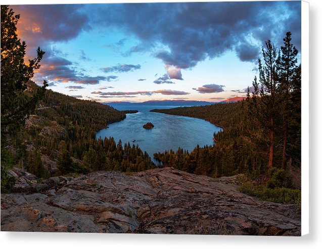 Emerald Bay Granite By Brad Scott - Canvas Print