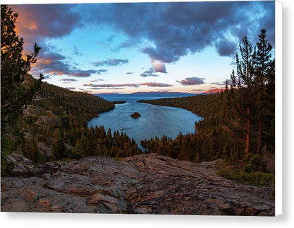 Emerald Bay Granite By Brad Scott - Canvas Print