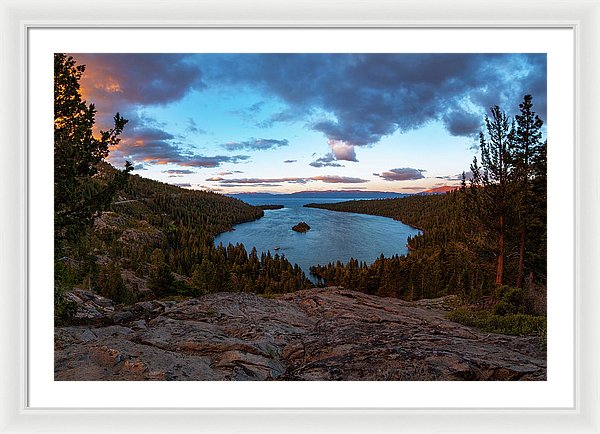 Emerald Bay Granite By Brad Scott - Framed Print