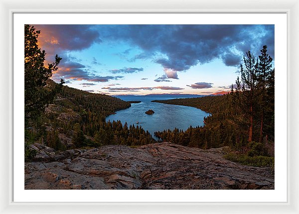 Emerald Bay Granite By Brad Scott - Framed Print