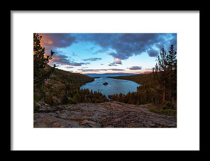 Emerald Bay Granite By Brad Scott - Framed Print