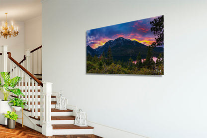 Emerald Bay Secret Sunset Panorama By Brad Scott - Acrylic Print