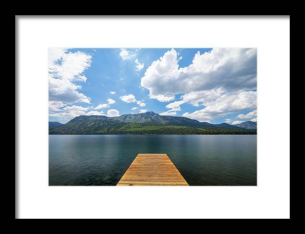 Fallen Leaf Dock - Framed Print