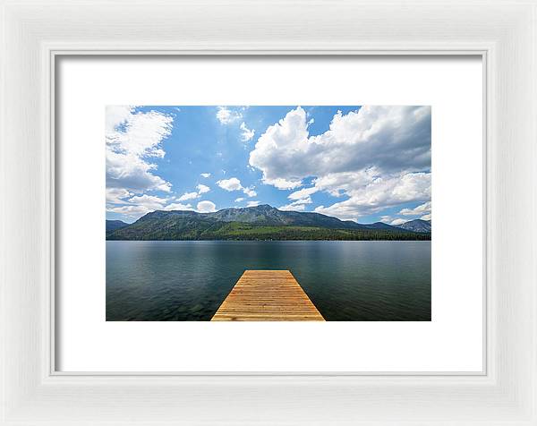Fallen Leaf Dock - Framed Print