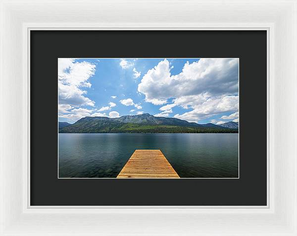 Fallen Leaf Dock - Framed Print