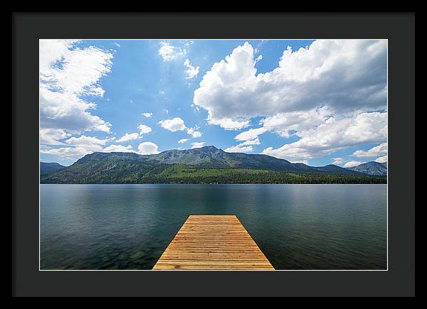 Fallen Leaf Dock - Framed Print